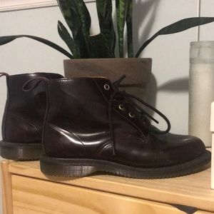 Cherry Red Dr. Martens Ankle Boots Size 7